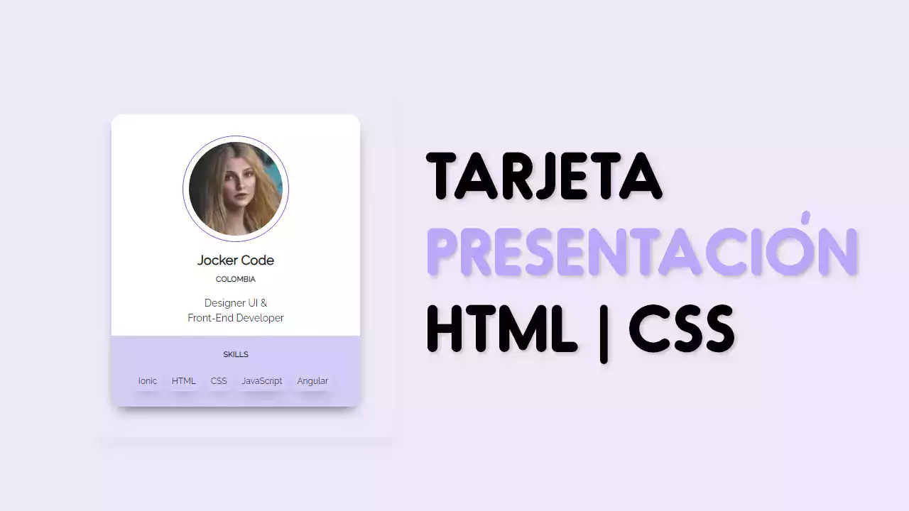 Proyecto Tarjeta de Presentación