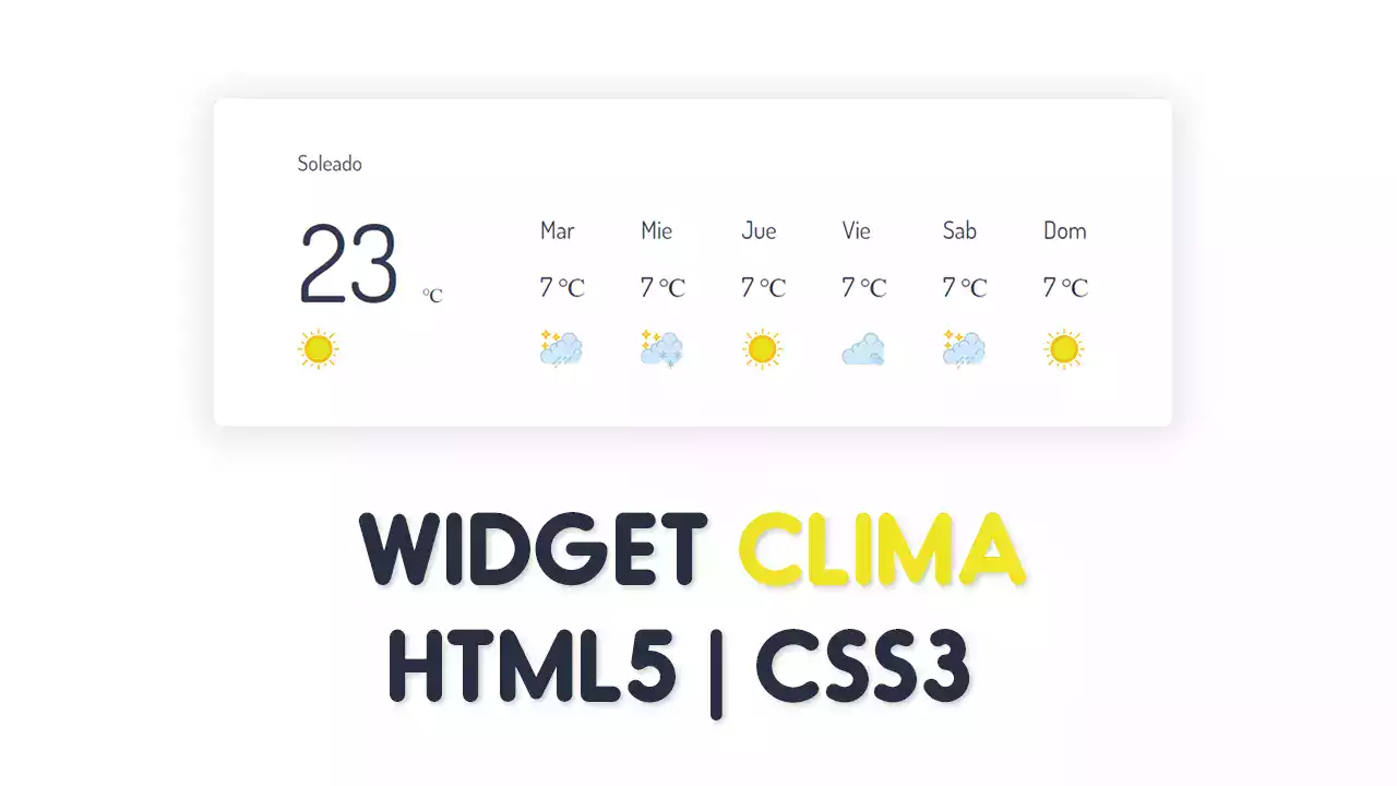 Proyecto Widget Clima