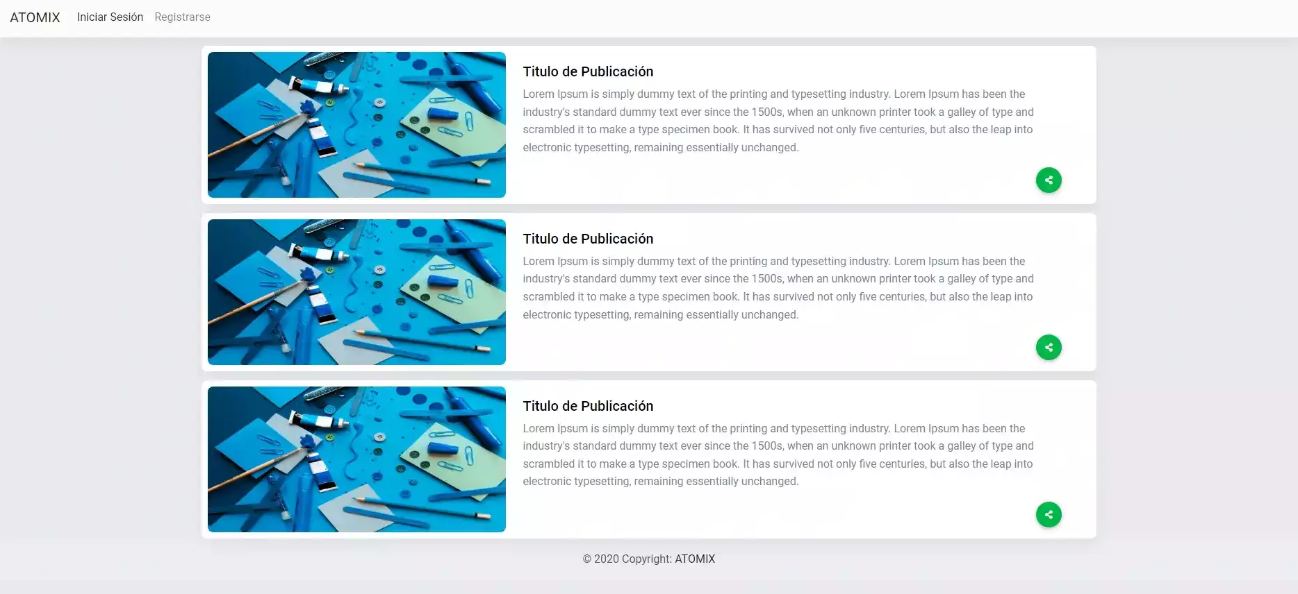 Proyecto Template Material Design